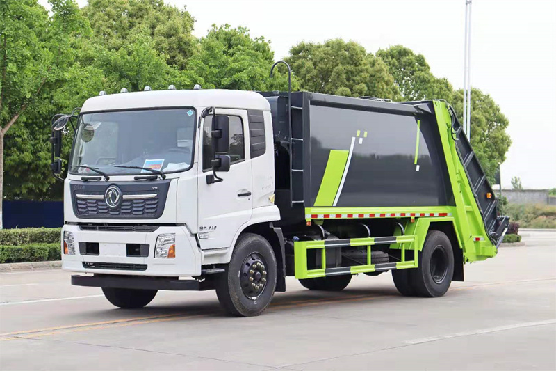 東風(fēng)天錦14方壓縮垃圾車實(shí)車高清圖片